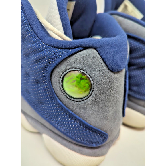 Nike Air Jordan 13 Retro Mid Flint Sneakers Blue and White 2019, US size 8.5 - Picture 6 of 10